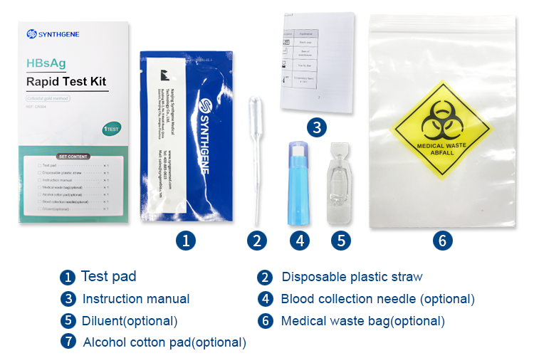 HBV Test Medical Accurate 1 Step HCV HBV Self Test Antigen Rapid Test