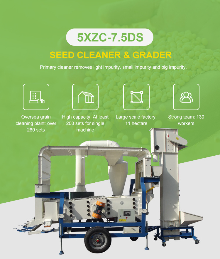 agriculture equipment wheat sesame bean maize corn cotton seed & grain cleaning  machine