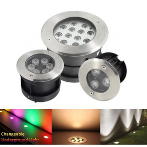 Outdoor inground uplight 12v 24v waterproof ip65 ip67 deck light recessed step buried light ground lamp led underground light