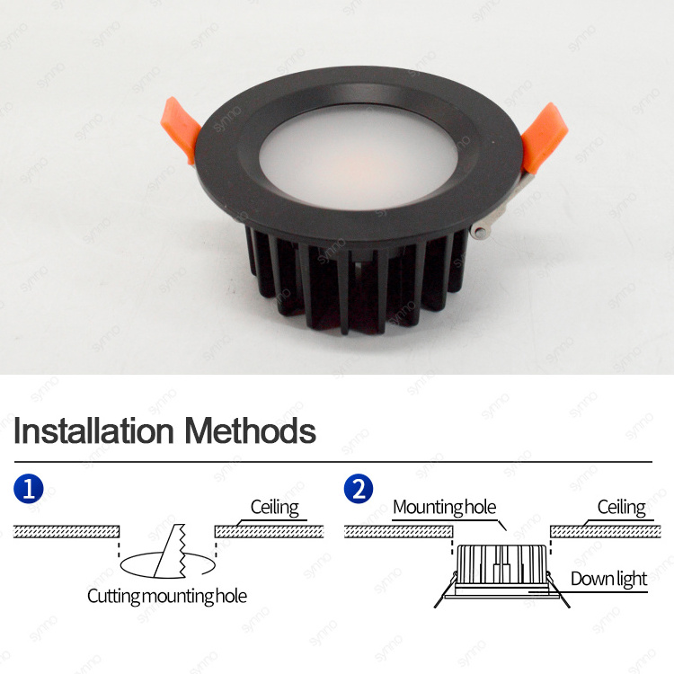 Commercial shop spotlight black whiter optional ip65 cct led downlight outdoor downlight spot light ip65 down light