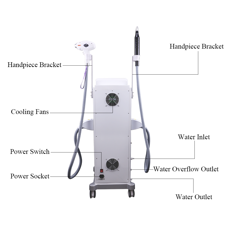 Multifunctional pico laser high power 808 laser diode hair removal beauty spa equipment