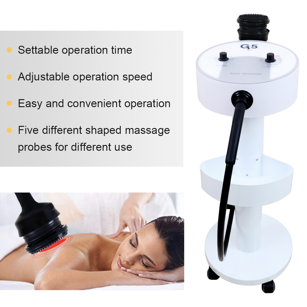 Spa use5 heads fitness anti soreness g5 body massager vibration massage machine