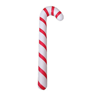 Inflatable Pieces Candy Cane Stick 88CM Giant Candy Cane Novelty Stick Inflatable Candy Cane for Christmas Fancy Decor