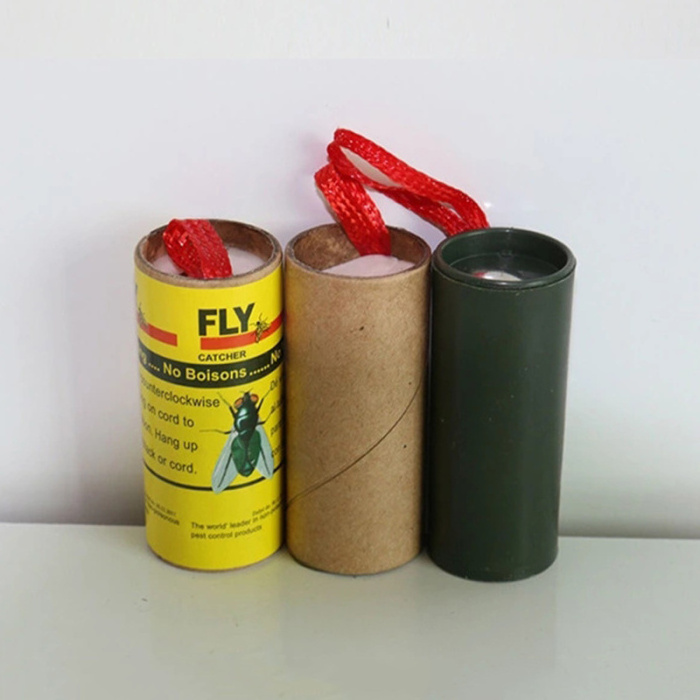 Sticky Fly Ribbons Roll Double Sided flies Paper Strips Insect Bug Home Glue Fly Trap Catcher Bug Mosquito Killer