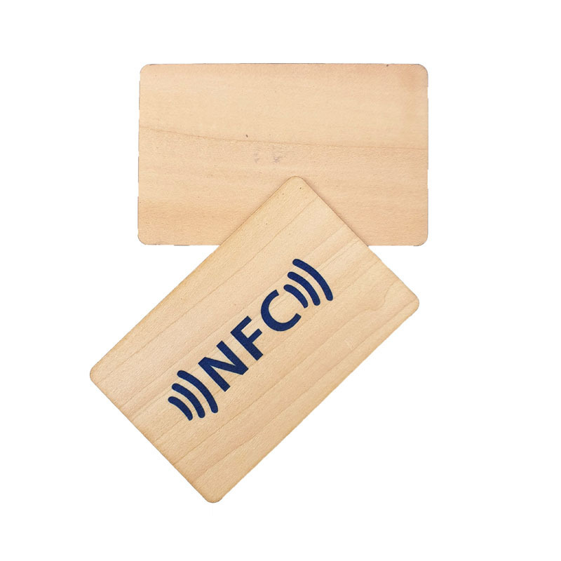 Environmentally Friendly 13.56mhz rfid NFC213 wood card