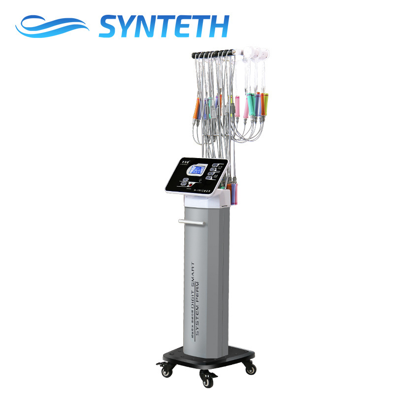 Synteth 1701 barber shop professional silver ceramic digital hair salon equipment portable perm machine