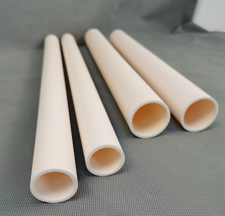 95% Alumina Ceramic Support Tube Machinable Ceramic Tube Alumina Ceramic One End Closed Tube