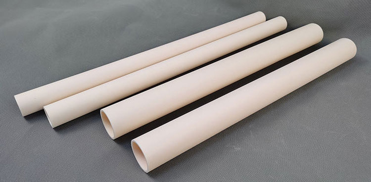 95% Alumina Ceramic Support Tube Machinable Ceramic Tube Alumina Ceramic One End Closed Tube