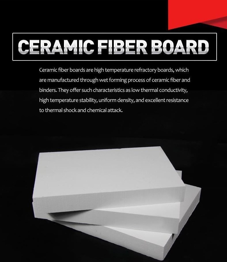 Rigid Ceramic Insulation Board Silica Ceramic Heating Board Thermal Insulating Ceramic Fiber Board