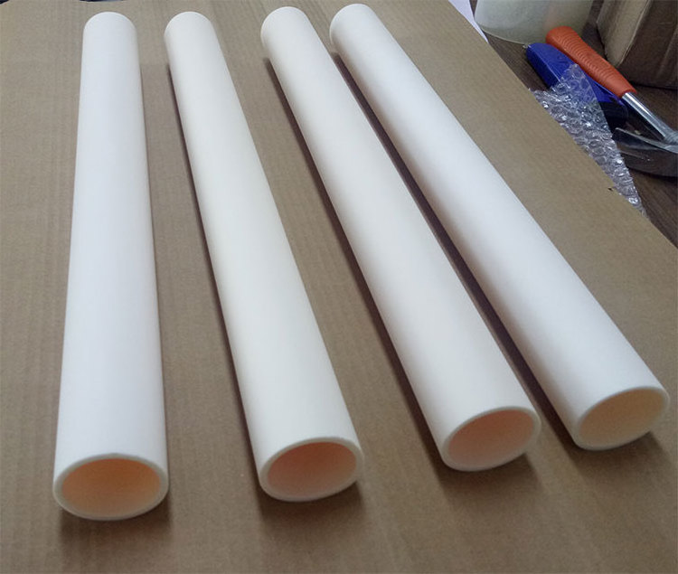 95% Alumina Ceramic Support Tube Machinable Ceramic Tube Alumina Ceramic One End Closed Tube