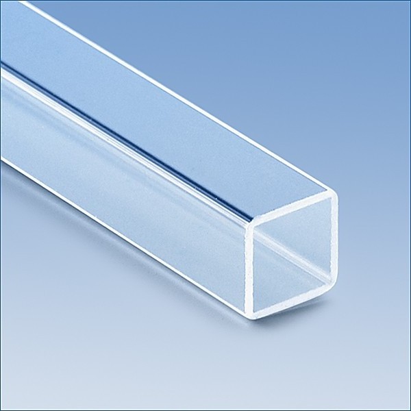 Transparent Fused Square Fire Polished Quartz Capillary Tube Pipe