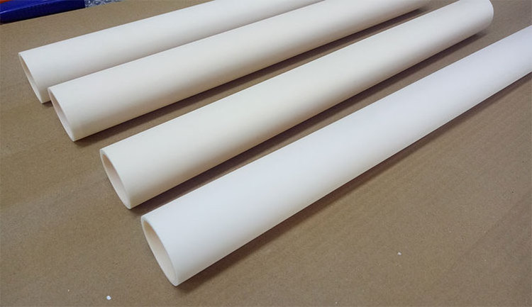 95% Alumina Ceramic Support Tube Machinable Ceramic Tube Alumina Ceramic One End Closed Tube