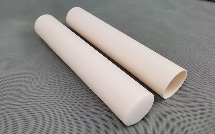 95% Alumina Ceramic Support Tube Machinable Ceramic Tube Alumina Ceramic One End Closed Tube