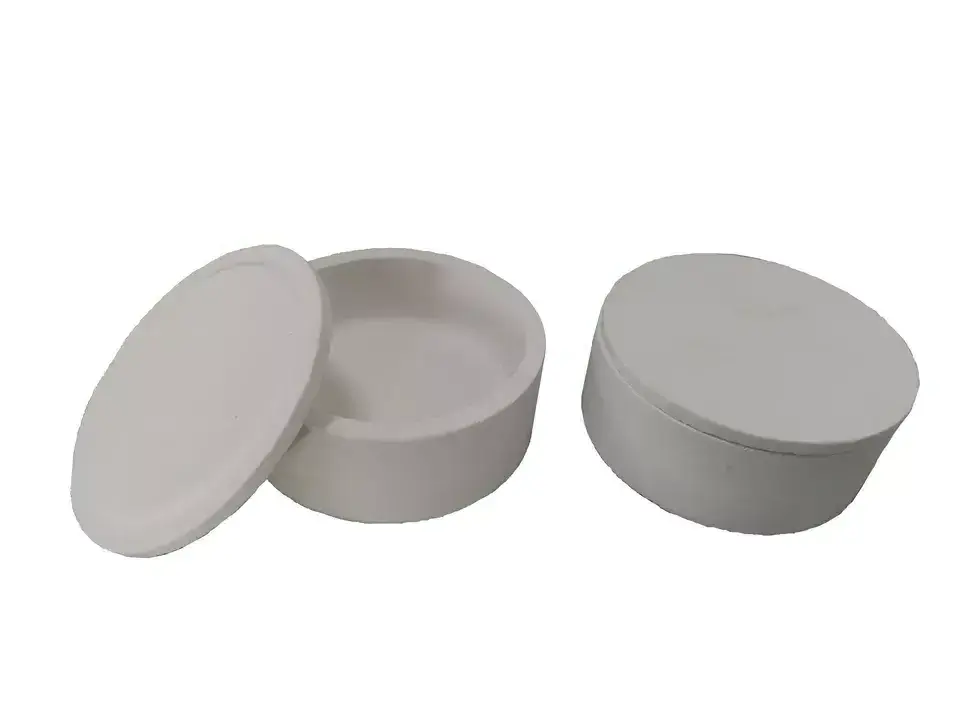 Zirconia Porcelain Ceramic Crucible Alumina Ceramic Tube Container Refractory Ceramic Fiber Crucible