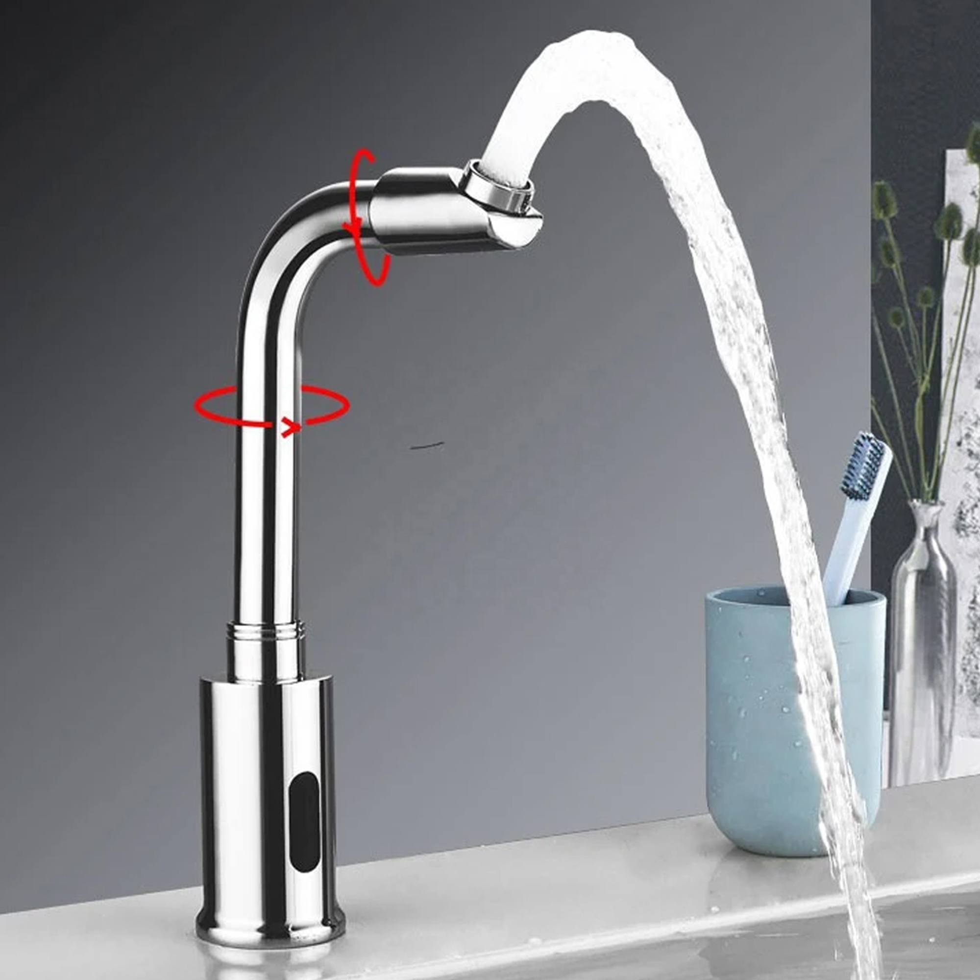 Smart Faucet Infrared Sensor Automatic Water Saver Tap Anti-Overflow Kitchen Bathroom Inductive Faucet