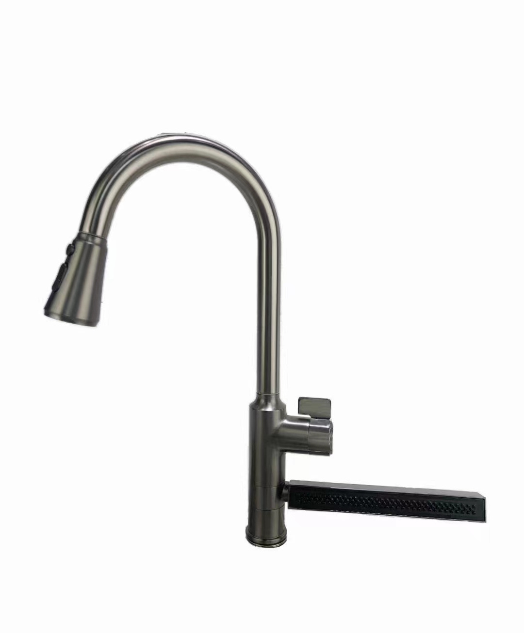 Brass Material  Waterfall Luxury Faucet Pulldown  Deck Mount Kitchen Sink Faucets with Pull Down Sprayer Kitchen Tap Mixer