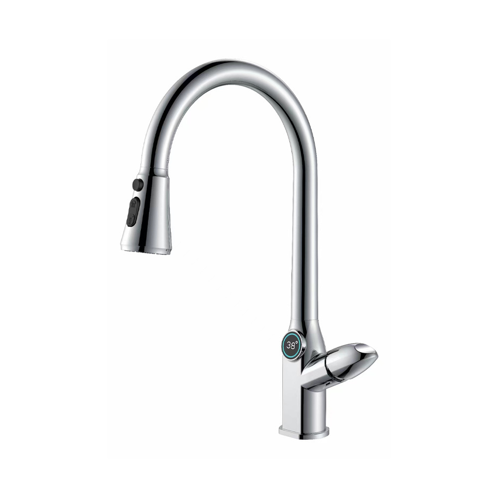 Luxury Brass Kitchen Sink Water Mixer Tap China Pullout  Kitchen Faucet for kitchen sink