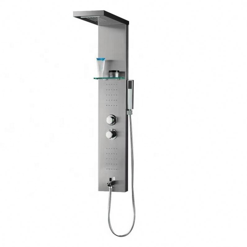 Good Selling Mount Shower System Concealed Panel Black Nepal Hidden Rain Shower Set Wall Electric Faucets