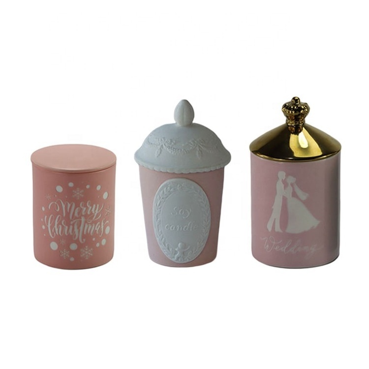 Luxury Scented Candles & Home Fragrance Velas Bougie in Ceramic Candle Jars