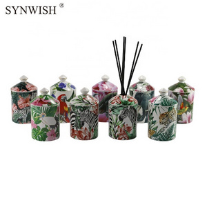 Synwish Custom Printed Candle Jars in Bulk Sublimation Gold Candle Jar Vessel Holder with Lid Storage Jars