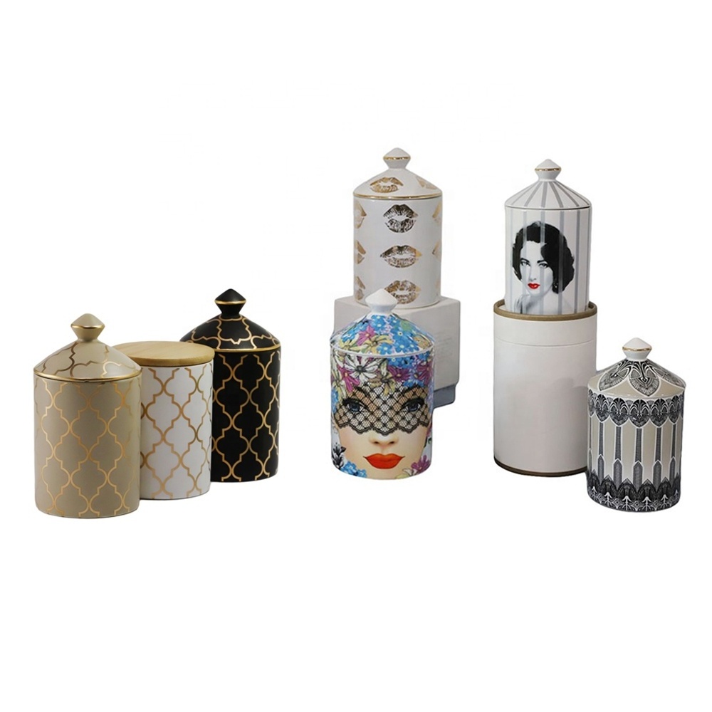 Luxury Scented Candles & Home Fragrance Velas Bougie in Ceramic Candle Jars