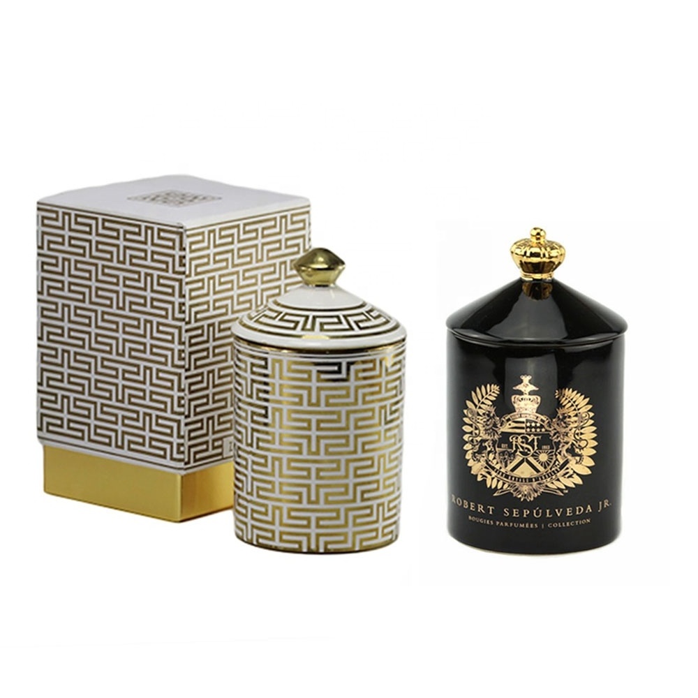 Luxury Scented Candles & Home Fragrance Velas Bougie in Ceramic Candle Jars