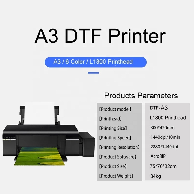 A3 size DTF Tshirt printer for Epson L1800