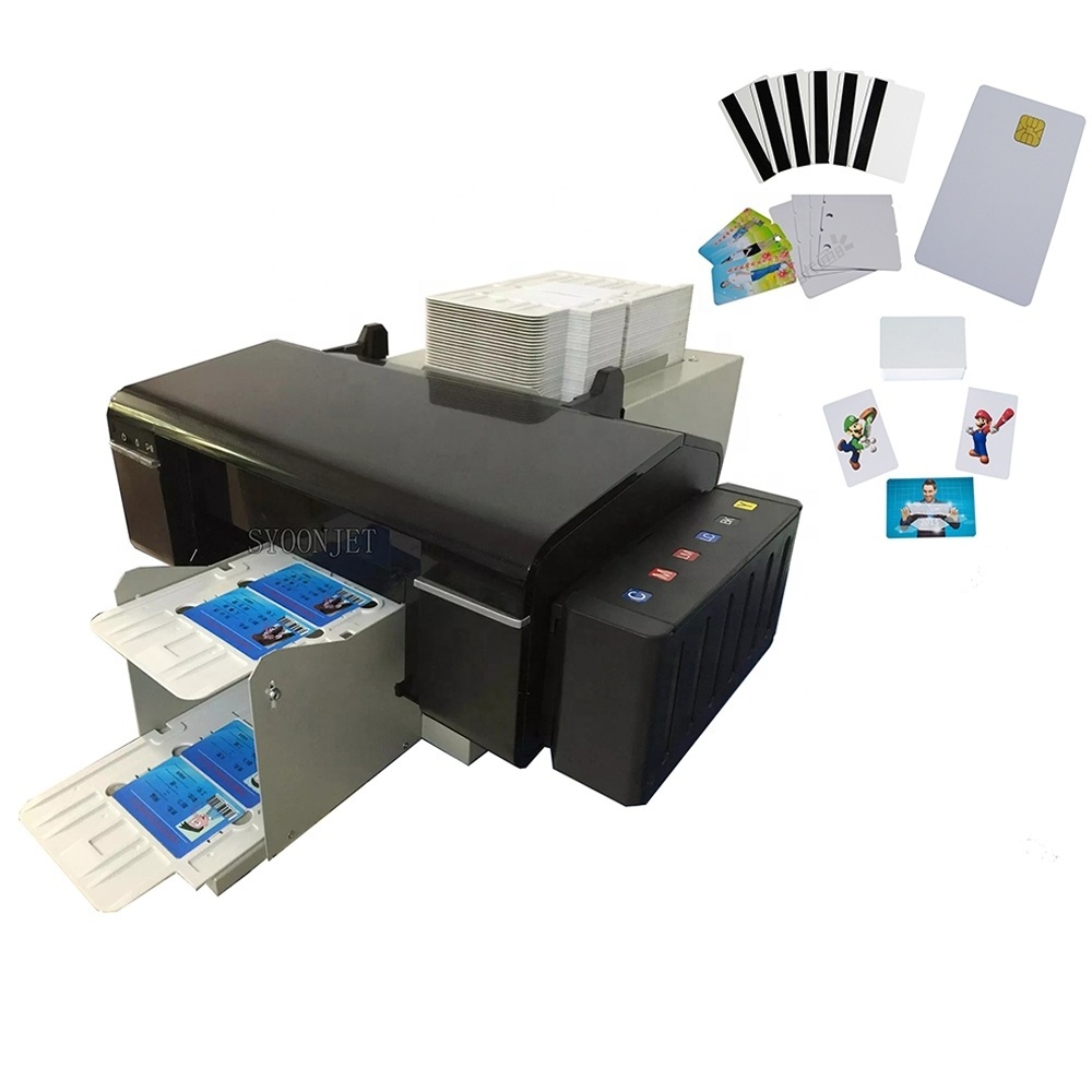 automatic Continuous Print Smart ID Card CD DVD Printer for Epson L805 PVC Card printer with52 trays