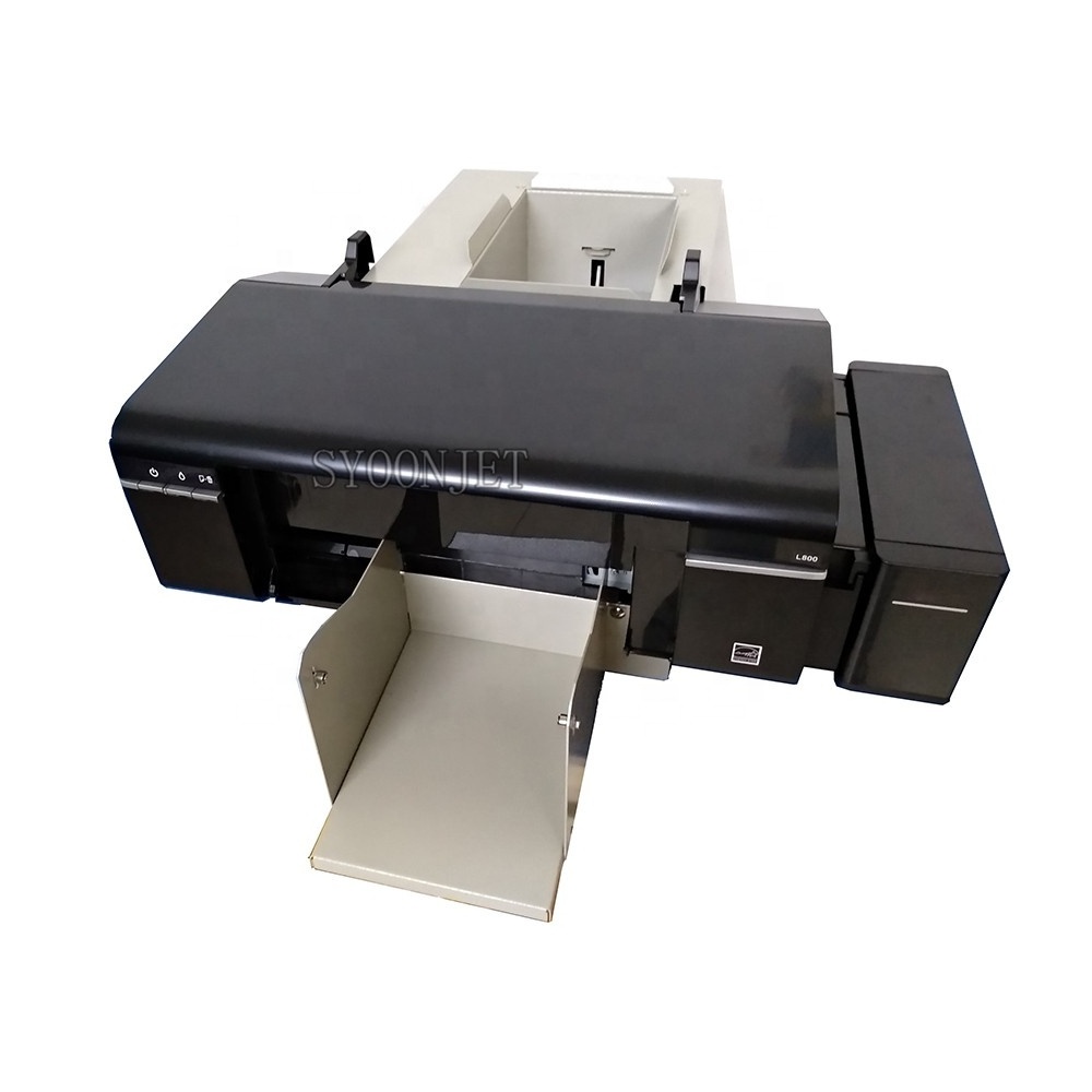 automatic Continuous Print Smart ID Card CD DVD Printer for Epson L805 PVC Card printer with52 trays