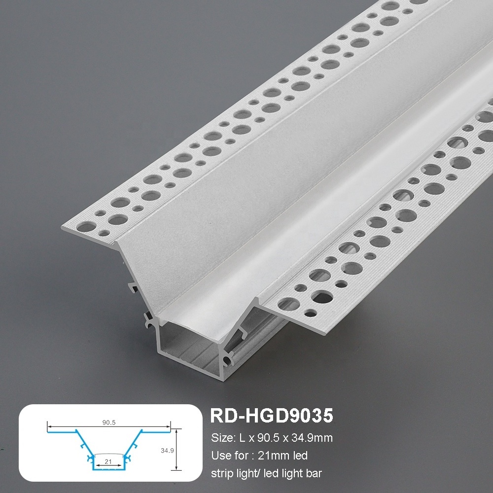 New Popular LED Aluminum Profile Embedded Ceiling Lighting For Corner Line Office Bedrooms