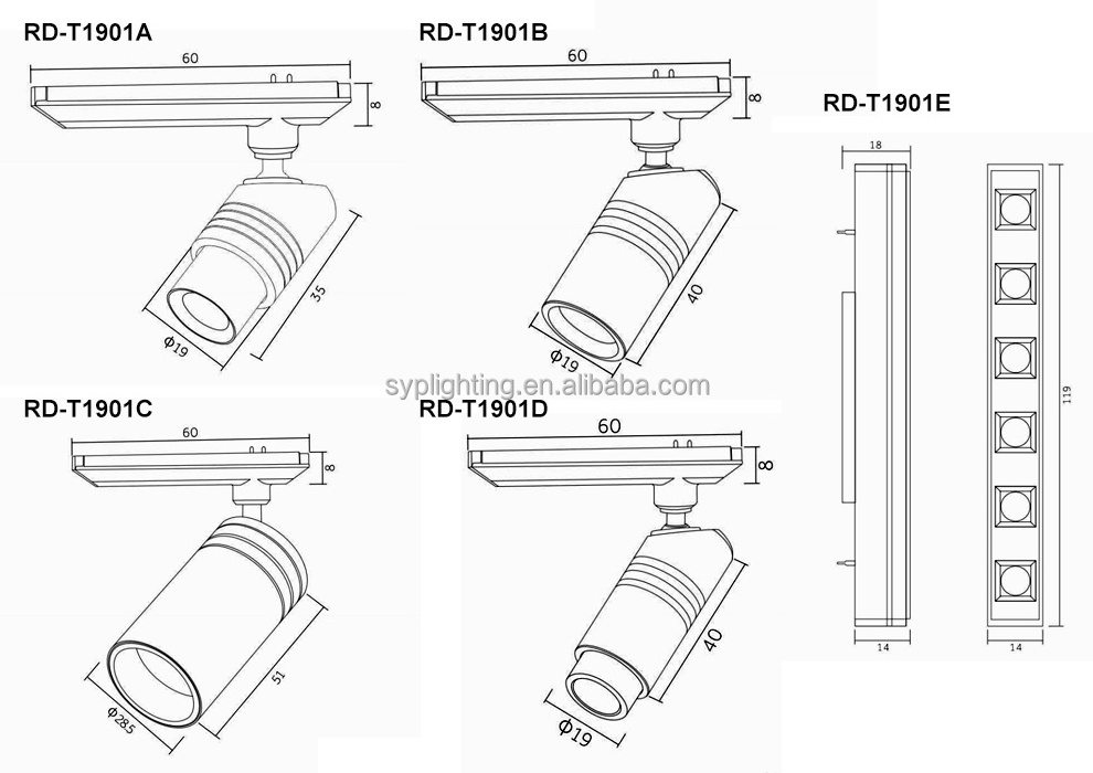 Hot Sale Mini Track Light 1m 1.5m 2m 2 Wires Linear Ceiling Recessed Complete Led Cob Magnetic Track Rail Lighting System