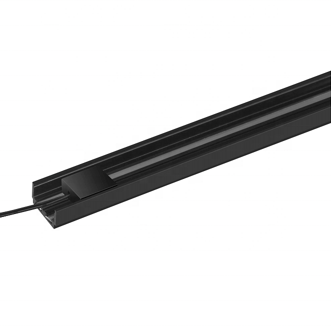 Dark Recessed Iron Slim Linear Pendant Track for LED Lighting System Adaptation