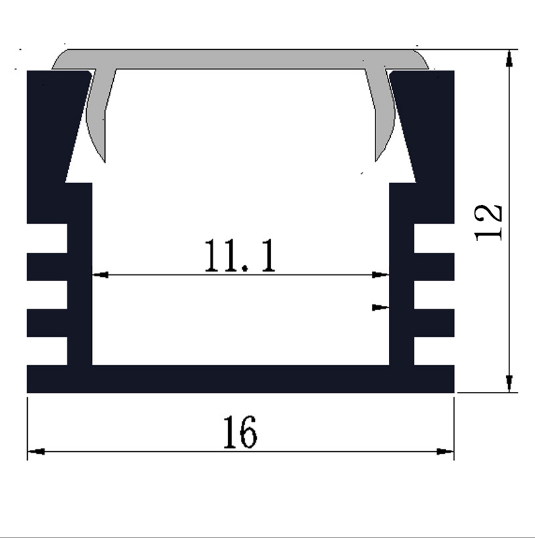 led light bar with plastic extrusion cover and led aluminum extrusion channel