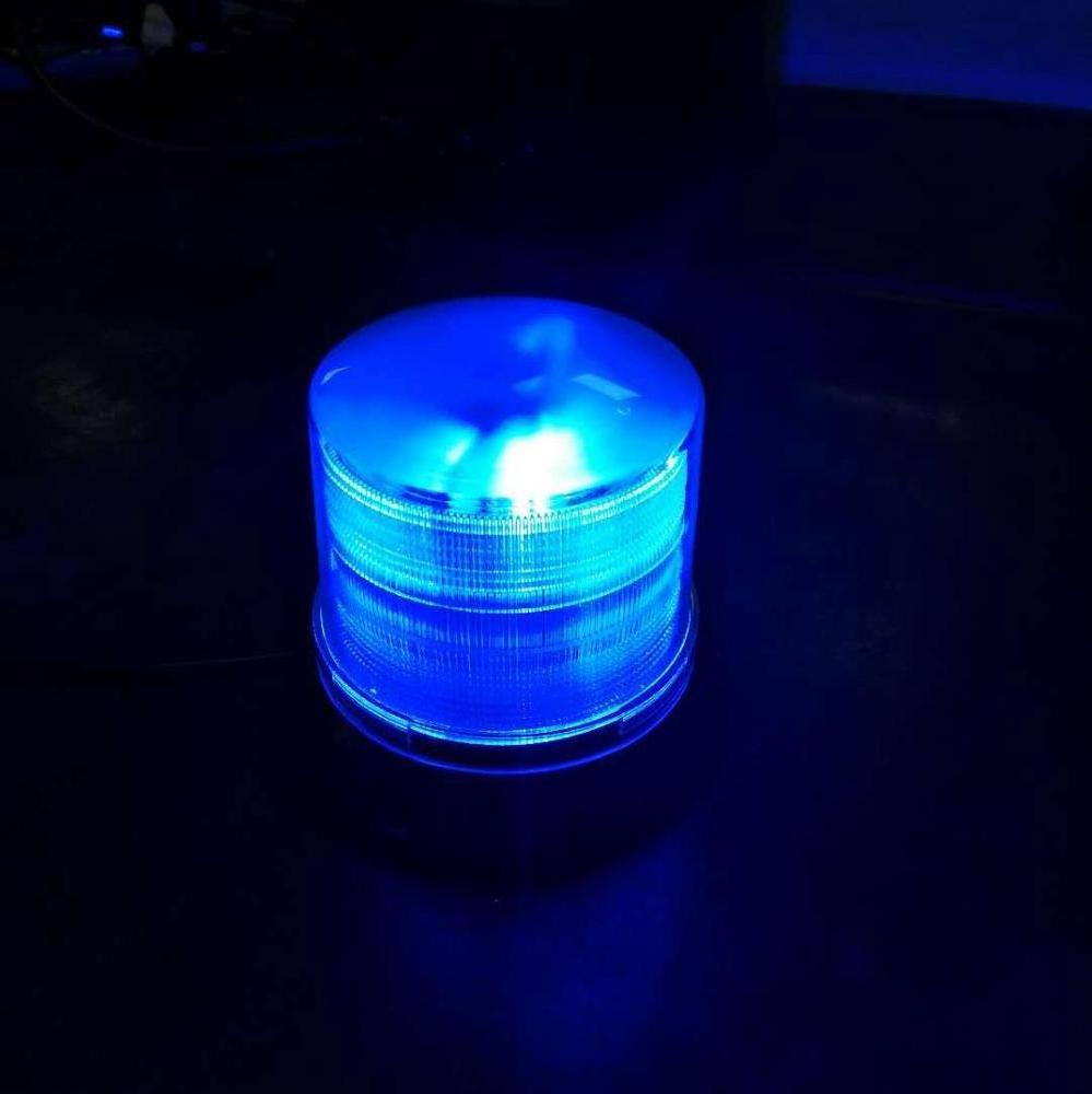 rotating beacon flash led light blue white dual color led warning light