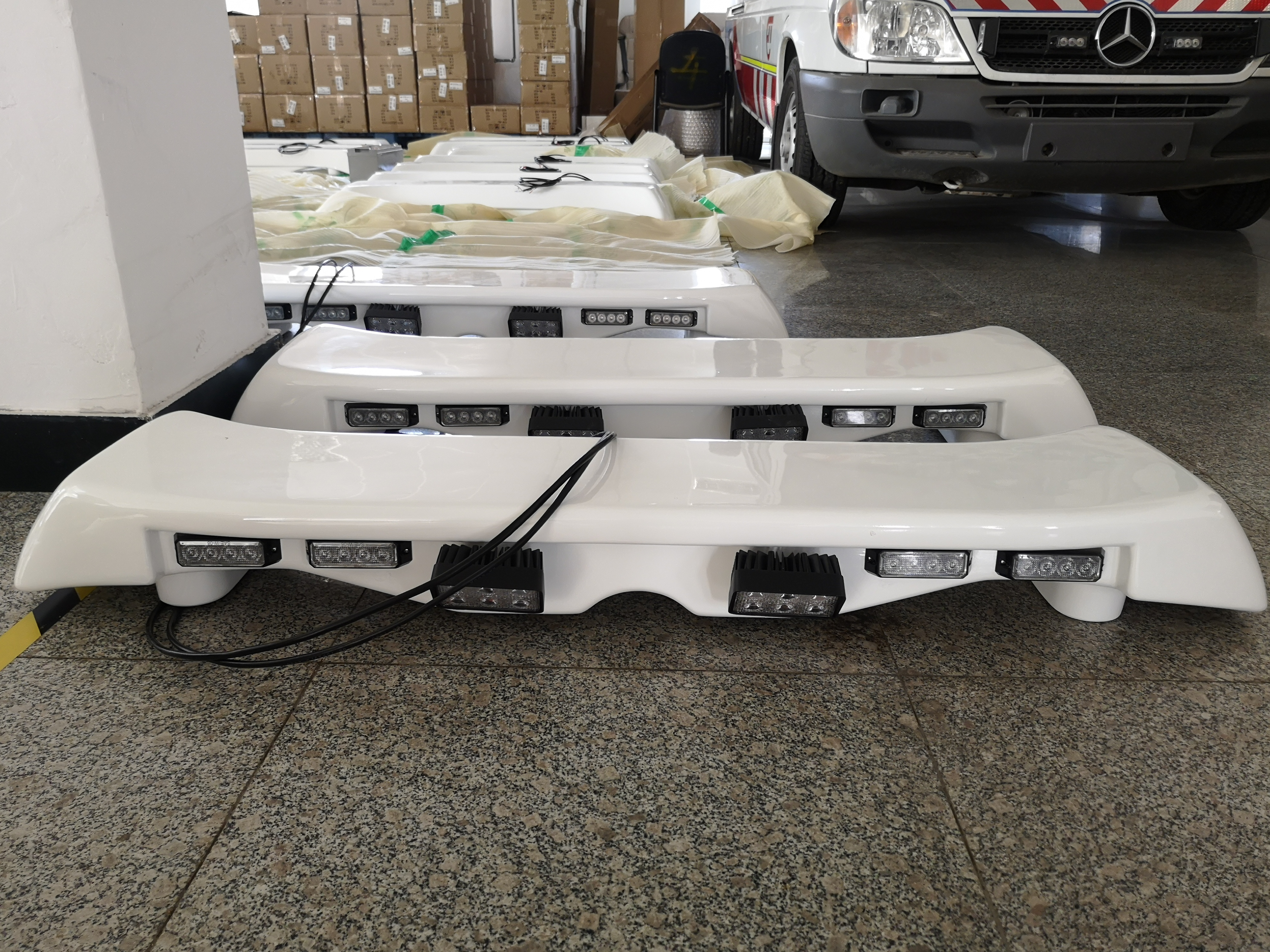 Ambulance Roof Rear Wing Spoiler