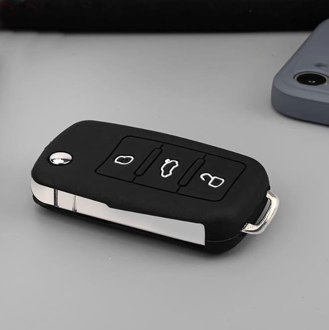 Professional customized 2 Button 3 button Rubber Key Cover Cap Case Silicone Car Key Cover