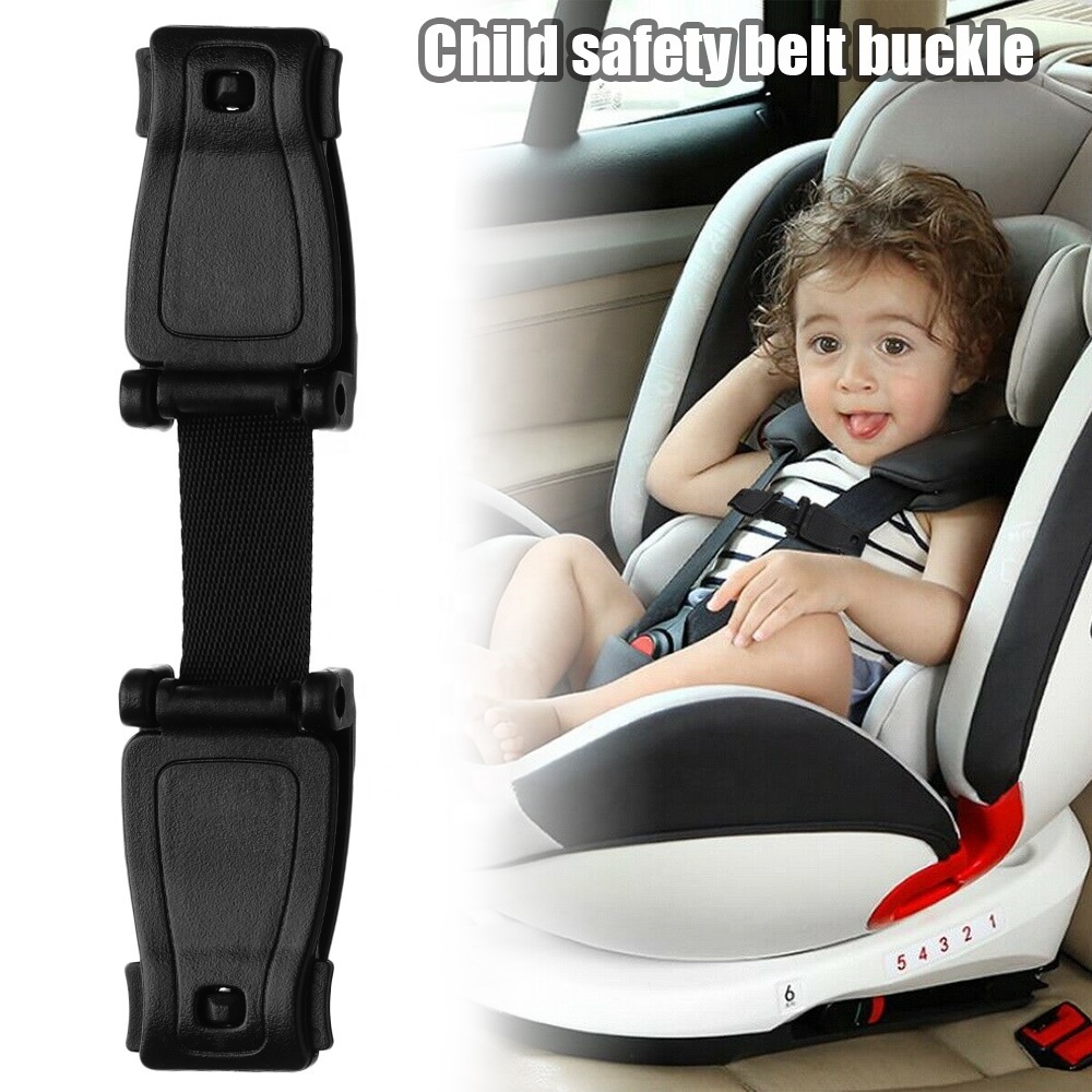 Durable Black Car Baby Safety Seat Strap Belt Harness Chest Child Clip Safe Buckle