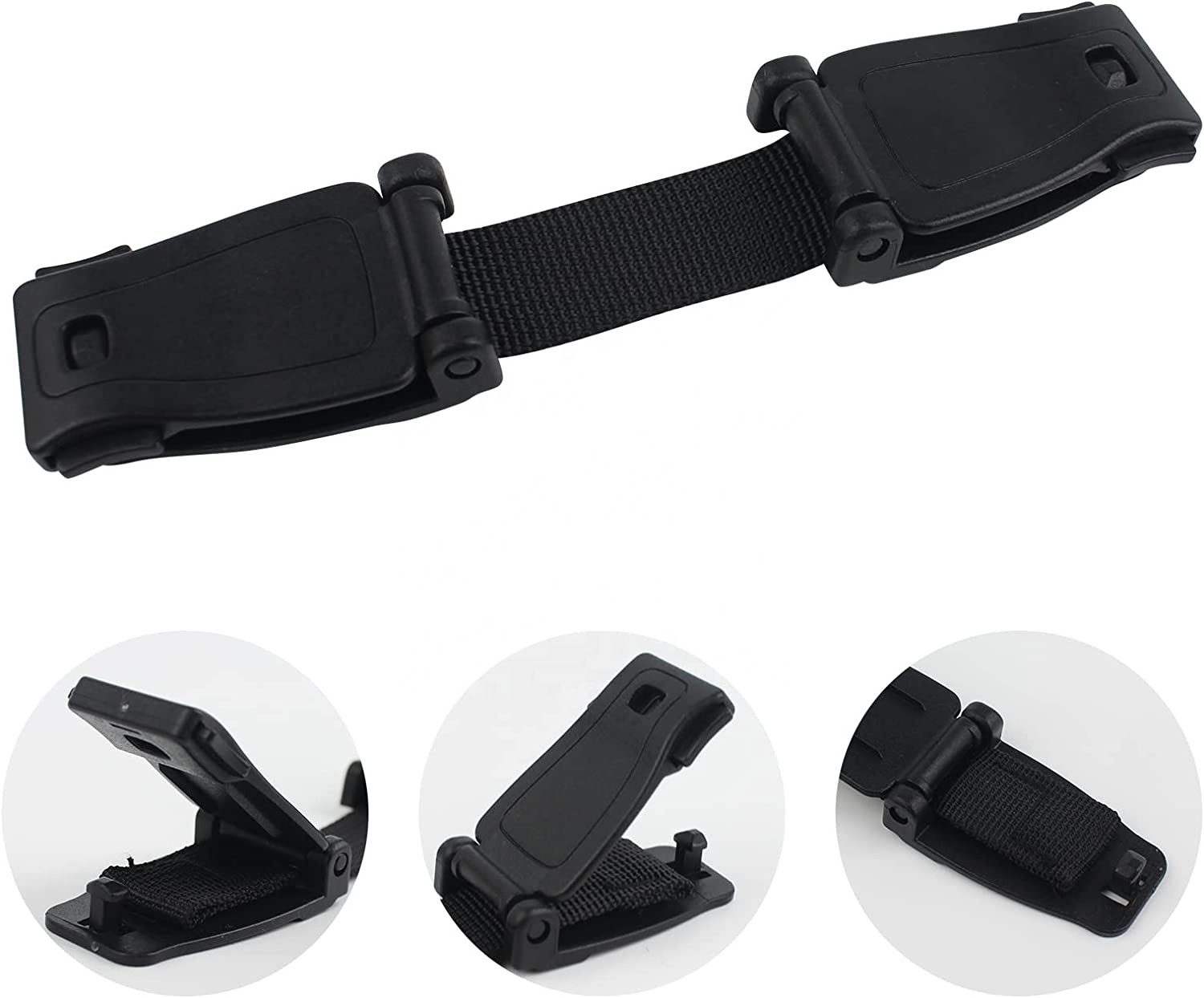 Durable Black Car Baby Safety Seat Strap Belt Harness Chest Child Clip Safe Buckle