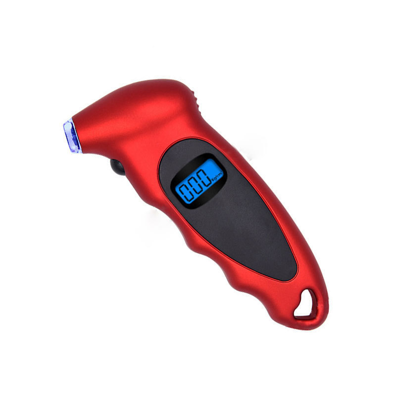 100 PSI Digital Tire Pressure Gauge 4 Settings with Non-Slip Grip and Backlit LCD-Button Cells