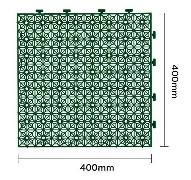 400*400*30mm Car Wash Room pp Grille 4S Shop Exhibition Hall Multifunctional Plastic Waterproof Non-  Slip Drainage Floor Grid