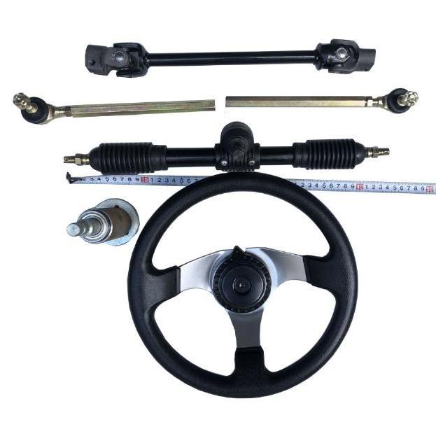 Steering Wheel Tie Rod Rack Adjustable Shaft Tie Rod Kits for Go Kart ATV UTV 110cc 125cc 140cc 150cc