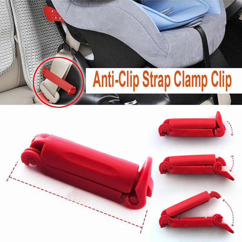 Baby Kid Car Seat Safety Belt Clip Buckle Child Toddler Anti Skid Fixed Lock