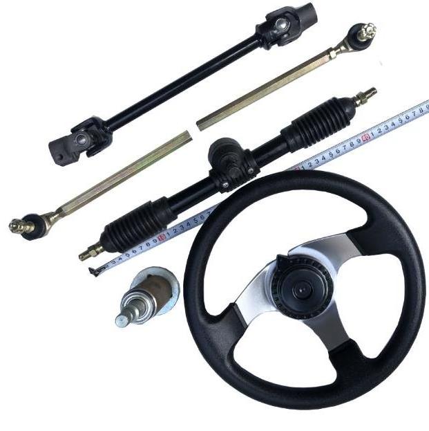 Steering Wheel Tie Rod Rack Adjustable Shaft Tie Rod Kits for Go Kart ATV UTV 110cc 125cc 140cc 150cc