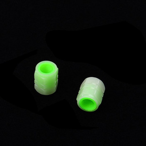 Fluorescent Car Tire Valve Stem Ca ps Glow In The Dark Universal Air Dust Covers Plastic Abs Materia For Car Truck Bike