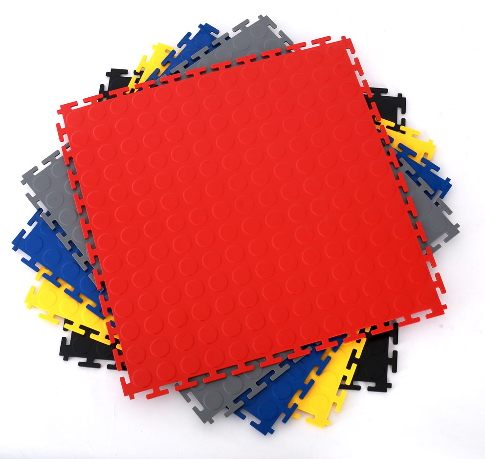 Heavy Duty Interlocking Pvc Garage Floor Tiles/removable Plastic Interlocking Warehouse Floor Mats