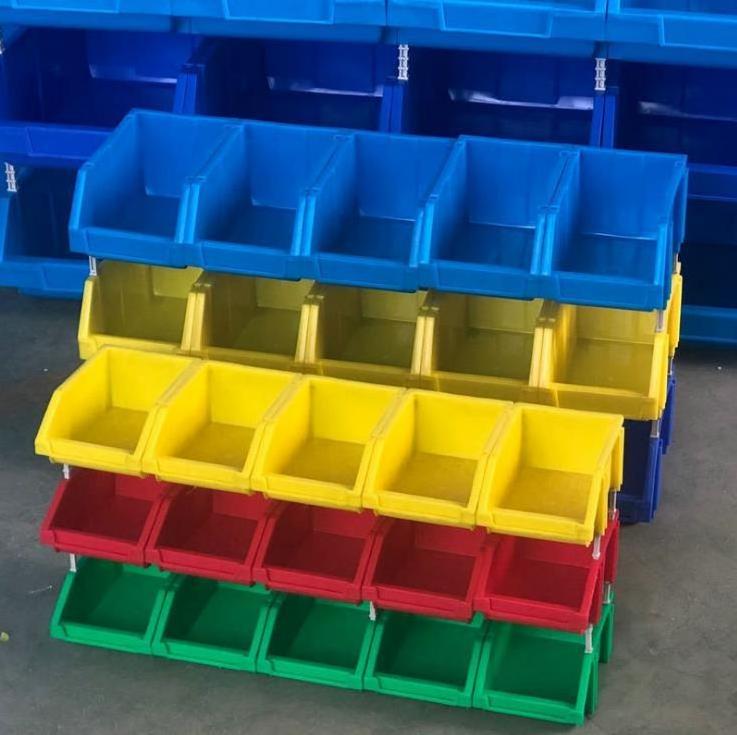 Bulk Stocks warehouse Tool Hardware Storage box Picking stackable Stacking Hanging Plastic shelf Storage Bin Part Bin