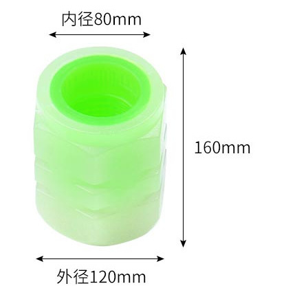 Fluorescent Car Tire Valve Stem Ca ps Glow In The Dark Universal Air Dust Covers Plastic Abs Materia For Car Truck Bike