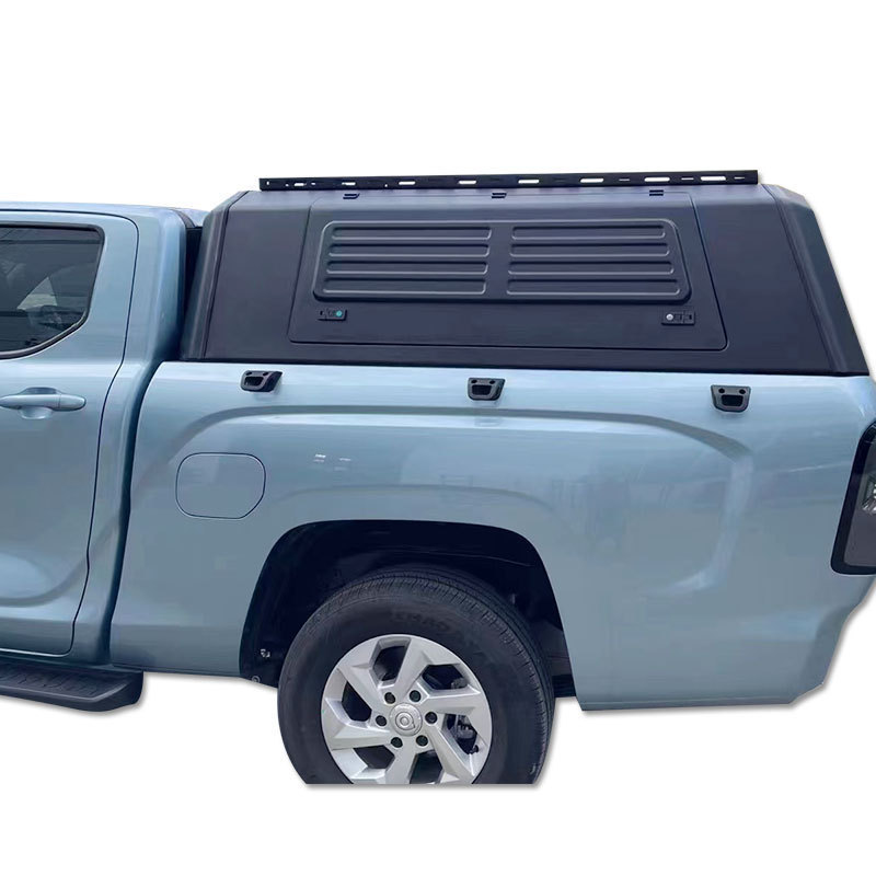 High Quality Pick up Truck Canopy with Hard Top Tool Box Side Slide Window Use For American Car / Japanese Car