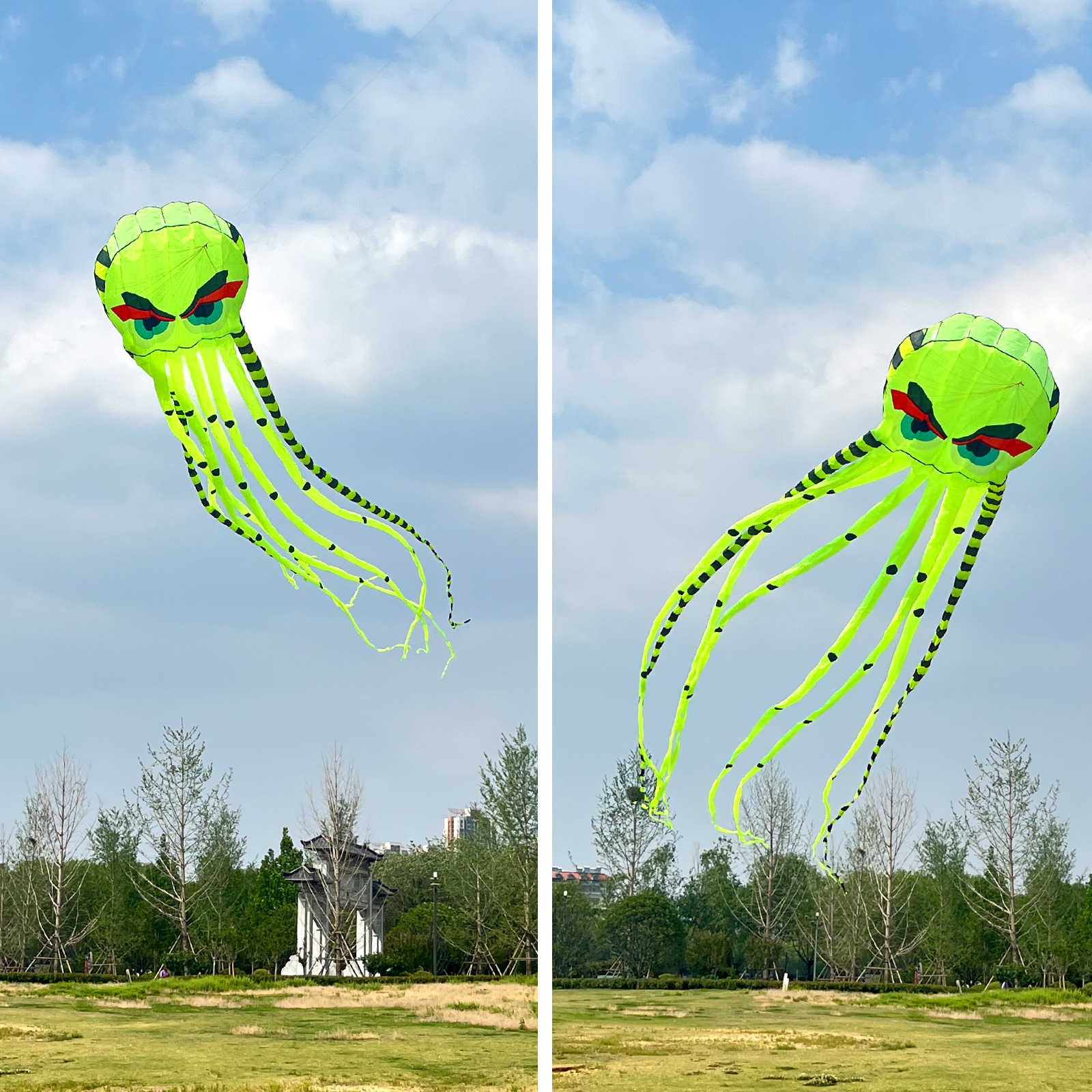 Octopus Soft Kite New 3D 8M Kite Outdoor Flying High Power Kite Easy To Fly Equipped With A 200 Meter String Wheel