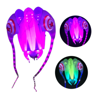 High Quality Exquisite Luminous Trilobite Luminous Kite Large Kite Umbrella Cloth Outdoor Leisure Entertainment